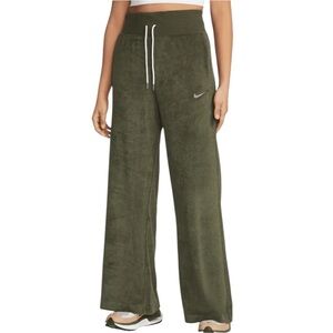 Nike Casual Standard Fit High Rise Loose Wide Leg Terry Sweatpants NWT